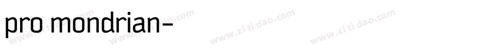 pro mondrian字体转换